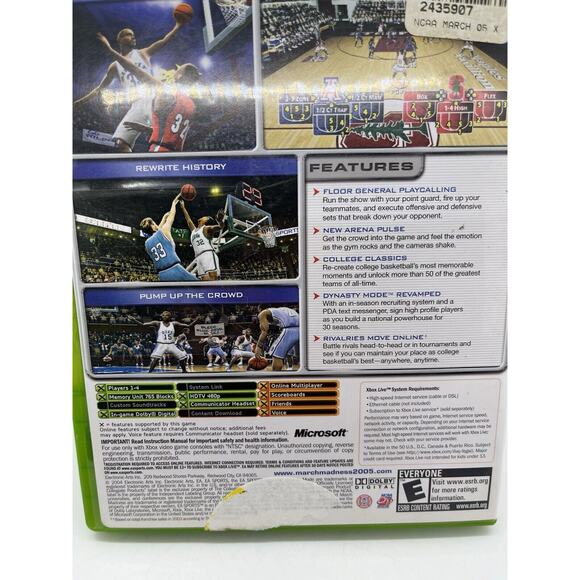 NCAA March Madness 2005 CIB Cleaned Tested - Picture 2 of 8